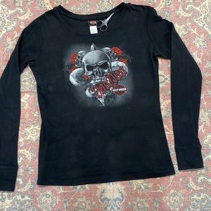Harley Davidson Skull long sleeve